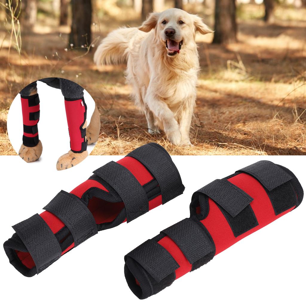 Pet Leg Brace Protector Wound Injury Recovery Dog Hock Joint Support Wrap Knee Pad
