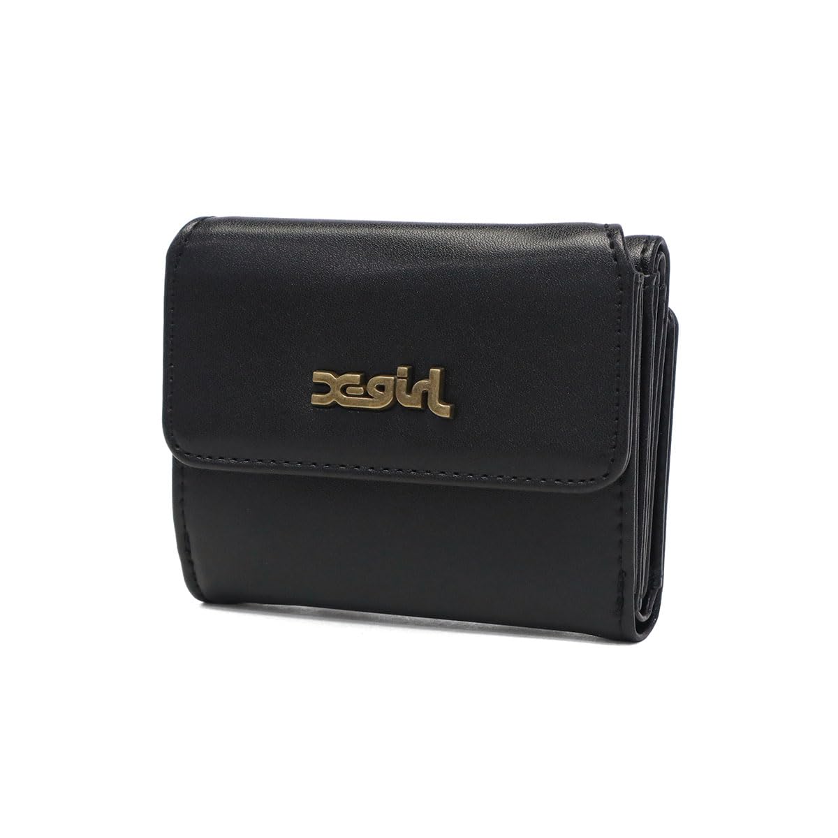 

X-girl Mills Logo Faux Leather Mini Wallet (105253054012) Black, One Size
