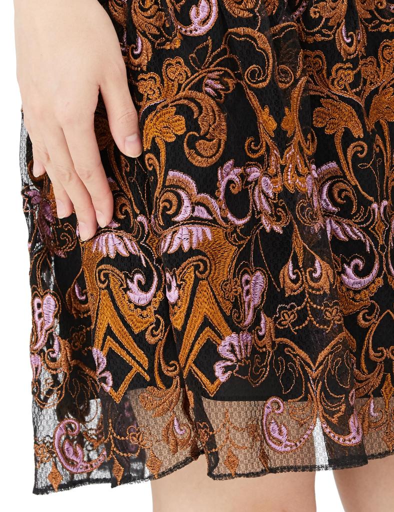 2023AW Lame Ornament Mini Dress 27 Black [Grace Continental] Women's