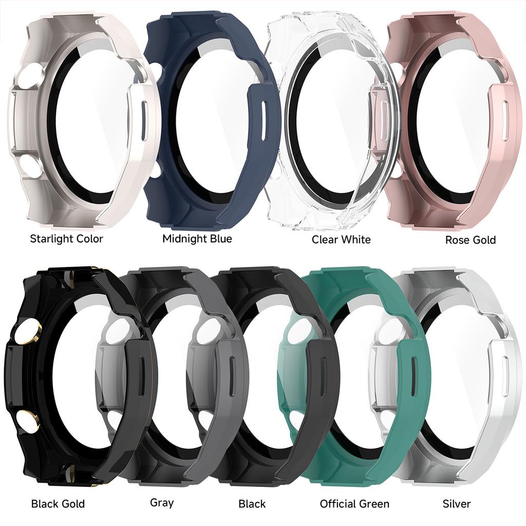 Tempered Glass + PC Cover for Huawei Watch Ultimate Full Coverage Protective Bumper Case for Huawei Ultimate Accessories