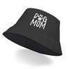 DOG MOM" Print Bucket Hat , White Dog Paw Men's Cap Simple Trendy Fashion Fishing Hat