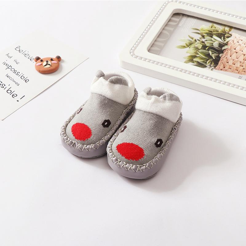 Baby Socks With Rubber Soles Animal Pattern Infant Foot Sock For Newborn Spring Kid Floor Socks Shoes Anti-Slip Soft Sole Sox