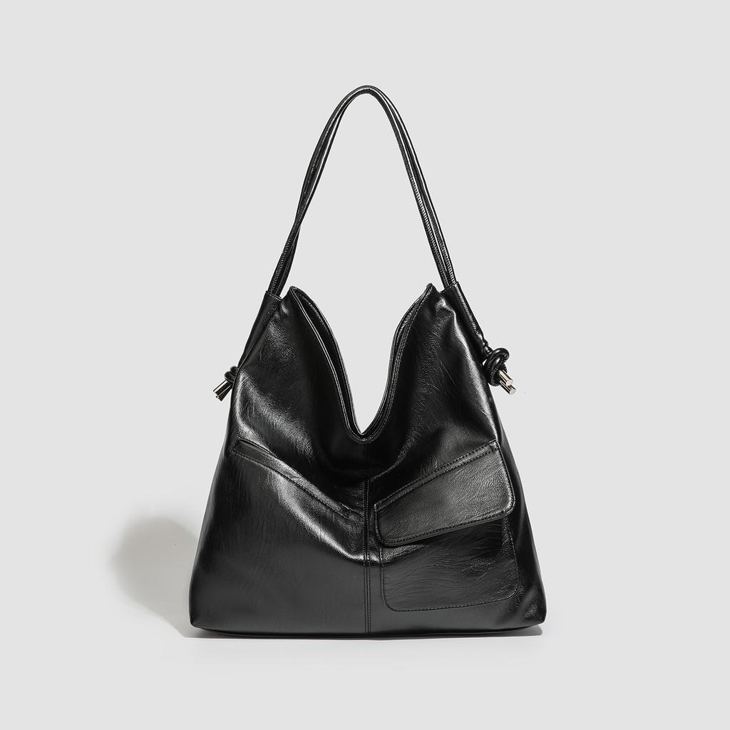 Niche Design PU Leather Underarm Bag Simple Fashion Versatile Commuting Multi-Functional Handbag large capacity Shoulder Bags