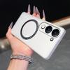 Magnetic Semi‑Transparent Matte Phone Case for Vivo Y29t 5G,Y29s 5G,Y04,Y04s Soft TPU Shockproof Cover