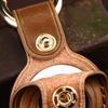 100% Handmade Case For Apple Airtag Case Genuine Leather Air Tag Holder Full Protective Tracker Case with Loop Key Ring