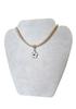 Pearl Choker Necklace with Flower Pendant – Handmade Jewelry