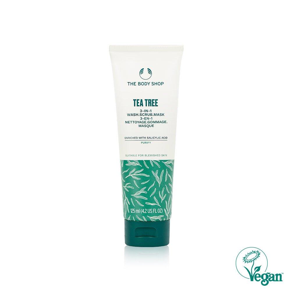The Body Shop Tea Tree 3-in-1 Wash Scrub Mask 125ML