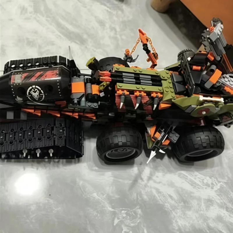 1000+PCS Dragon Catcher Truck Building Blocks, Movie Series Car Model Toy, Ideal for Hobbyists, Collection and Gifting
