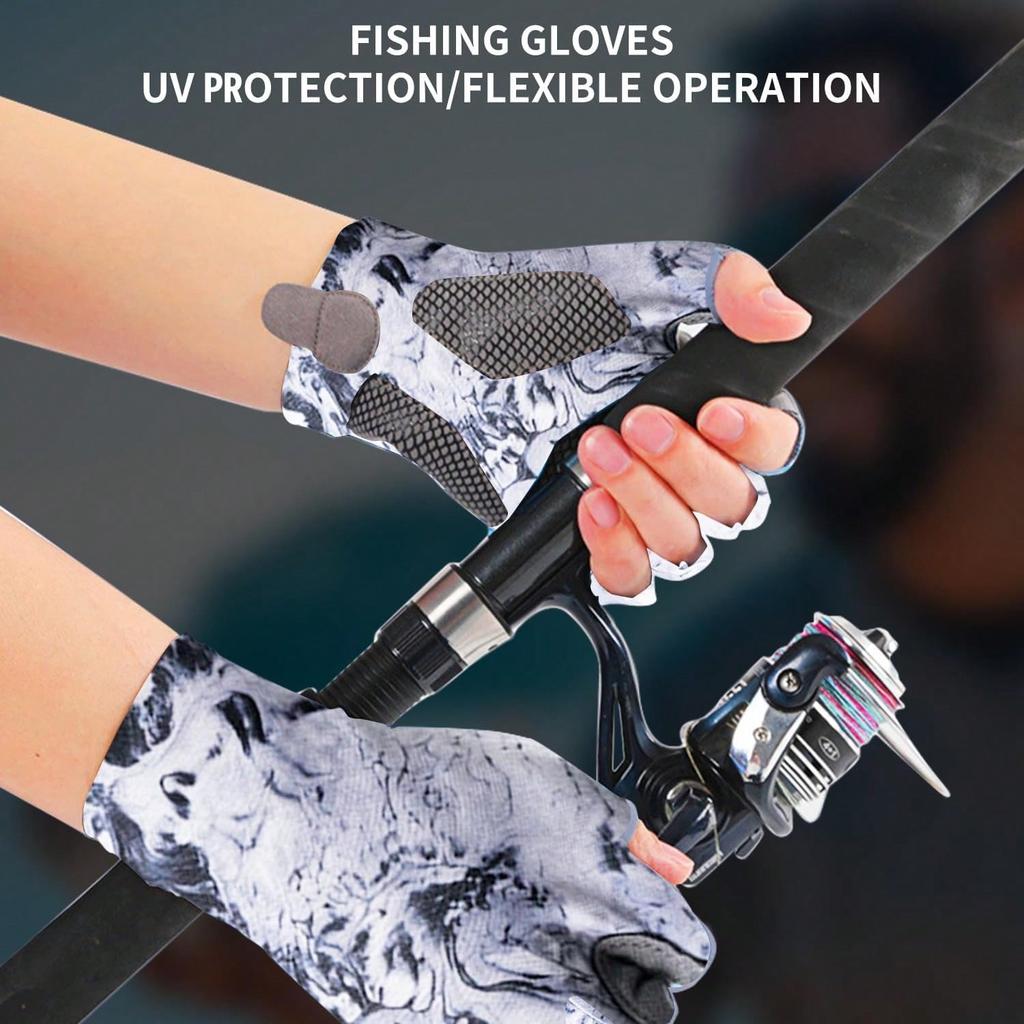 1 Pair Fishing Gloves Men & Women,Sailing Gloves, Kayak Gloves, Sunscreen Gloves, Fly Fishing Accessories