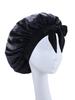 New Silk Bonnet For Sleeping Women Satin Bonnet Hair Bonnet Night Sleep Cap Scarf Wrap For Curly Hair With Tie Band For CurlyHat