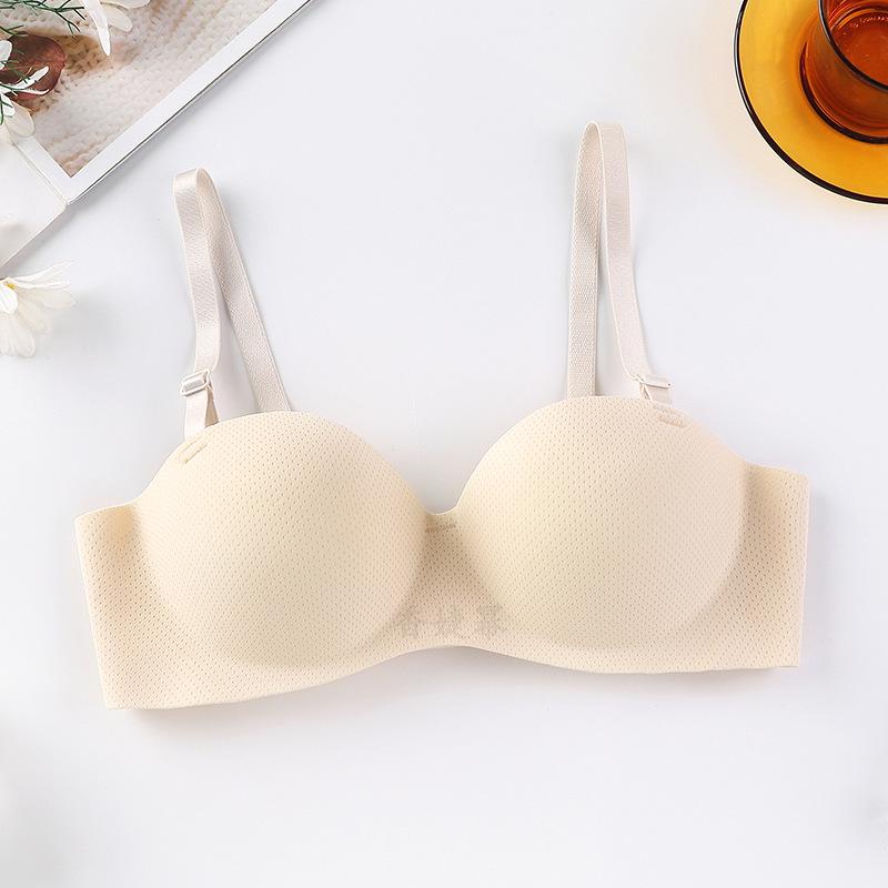 2022 Seamless Push-Up Bra for Women - Adjustable Spaghetti Straps, Side Support, Back Smoothing, No Underwire