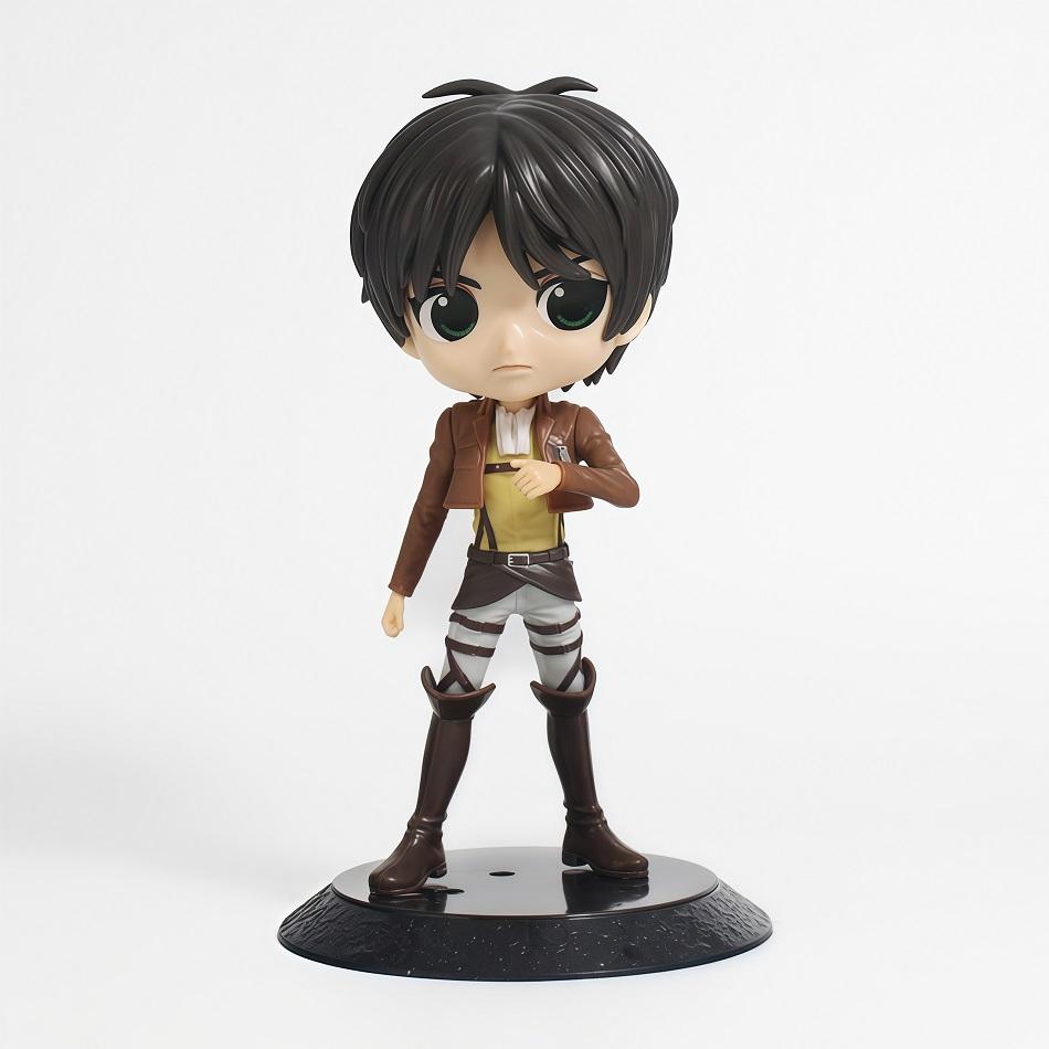 6pcs Anime Attack on Titan Anime Eren Levi Hange Zoe Erwin Smith Mikasa Ackerma PVC Action Figure Model Toy