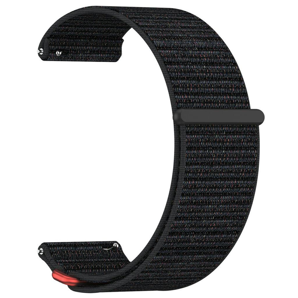 For Garmin Venu X1 Wrist Strap Magic Tape Nylon Loop Watch Band with Metal Ring