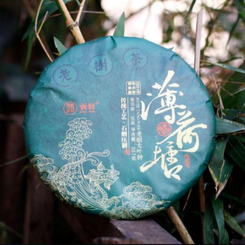 357g Yunnan Yiwu Puerh Bolo de Chá Cru Primavera Precoce Pu-erhshengcha Chá Verde Pu'er