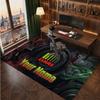 CLAAS Personalisierter Kristall-Samt-Teppich, Benutzerdefinierter Namens-Text Weicher Anti-Rutsch-Teppich für Wohnzimmer Schlafzimmer