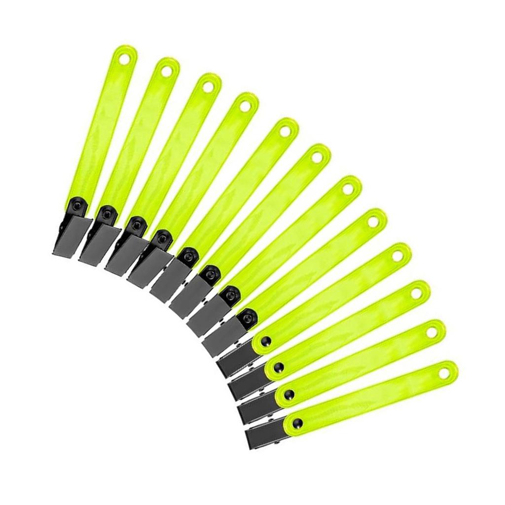 12Pcs/set Reflective Trail Marker Clip for Tree Stand Hunting High Visibility Trail Markers Reflective Trail Markers