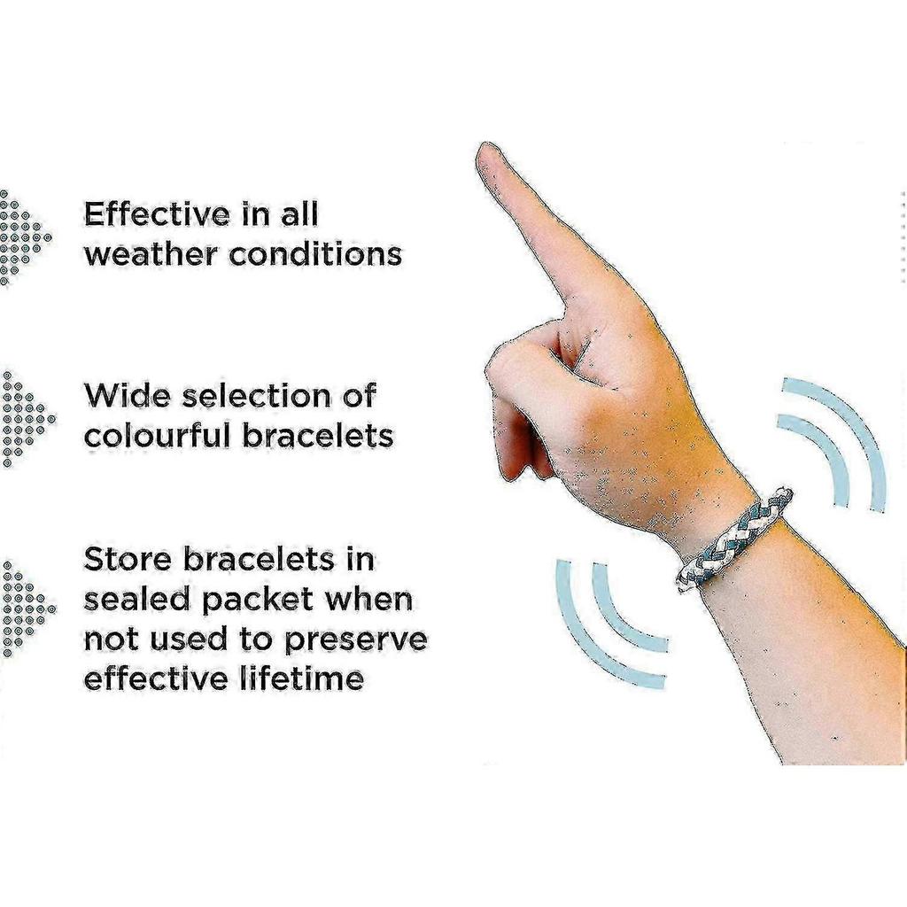 12 Pack Natural Mosquito Repellent Bracelet for Adults & Kids - DEET-Free, Adjustable Leather Band, 300 Hour Protection 2025
