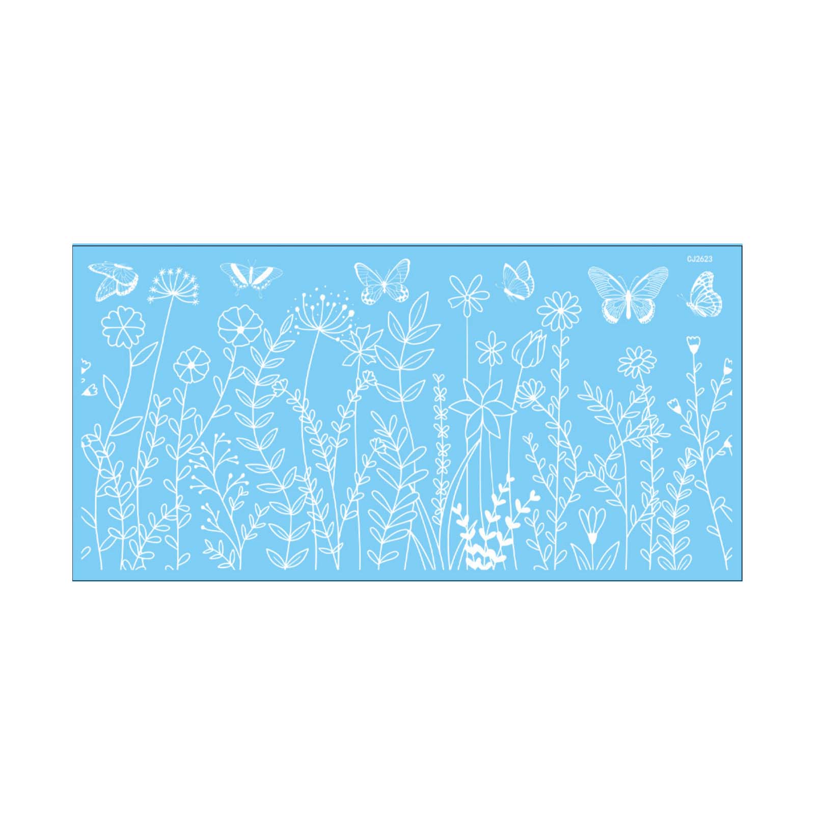 Spring Butterfly & Flower Electrostatic Stickers, Shop Window Glass Decorative Clings