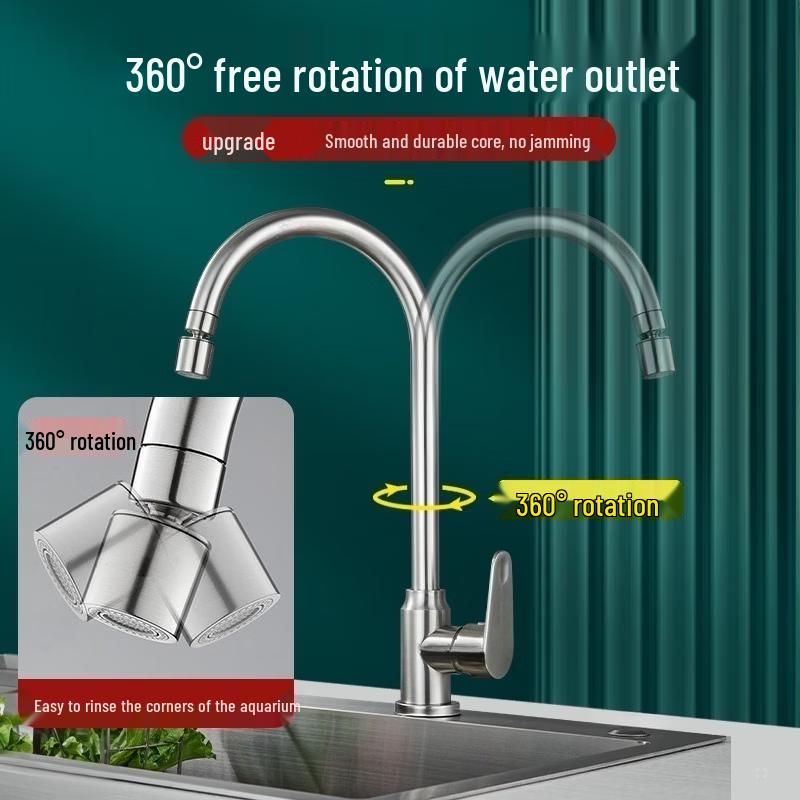 Handun Wall-Mounted Kitchen Hot & Cold Mixer Faucet