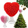 Valentines Day Heart Shaped Tree Topper Romantic Holiday Tree Decoration Love Ornament for Valentines Day Wedding Decoration