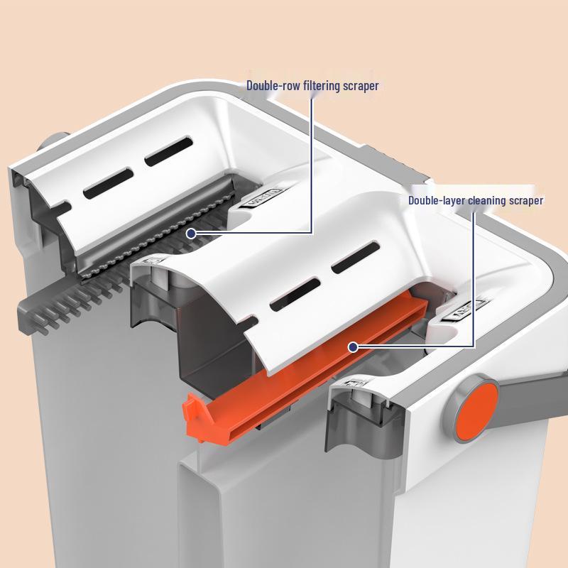 2023 Hands-Free Flat Mop with Squeegee – One-Wipe Clean for Your Home