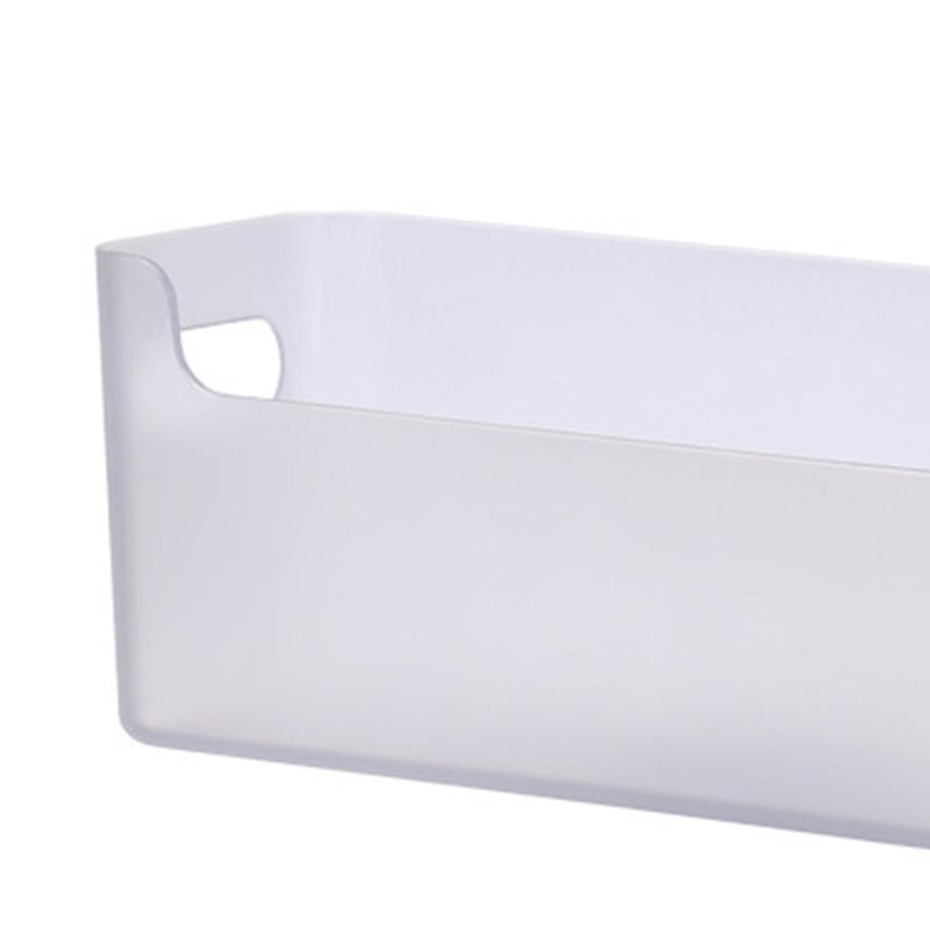 Desk Storage Holder Box Plastic Rectangular Desktop Phone Case Storage Bin Shelf Organizer for Cupboard Cabinet