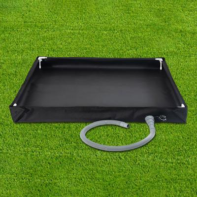 Foldable Shower Base with Drain Hose Camping Shower Tent Floor Base Outdoor Tent Shower Tray for Indoor and Outdoor