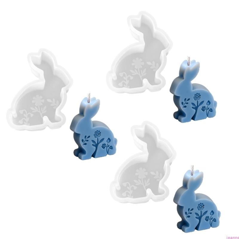 Geprägte Hasenfigur Silikonformen Mehrzweck-Silikonkerzenformen für handgefertigte Kerzen Seifen Basteln Harzguss