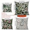 2D Floral Embroidered Pattern Pillowcase Decor Pattern Cushion Cover Suitable For Sofa Bedroom Car Pillow Cover