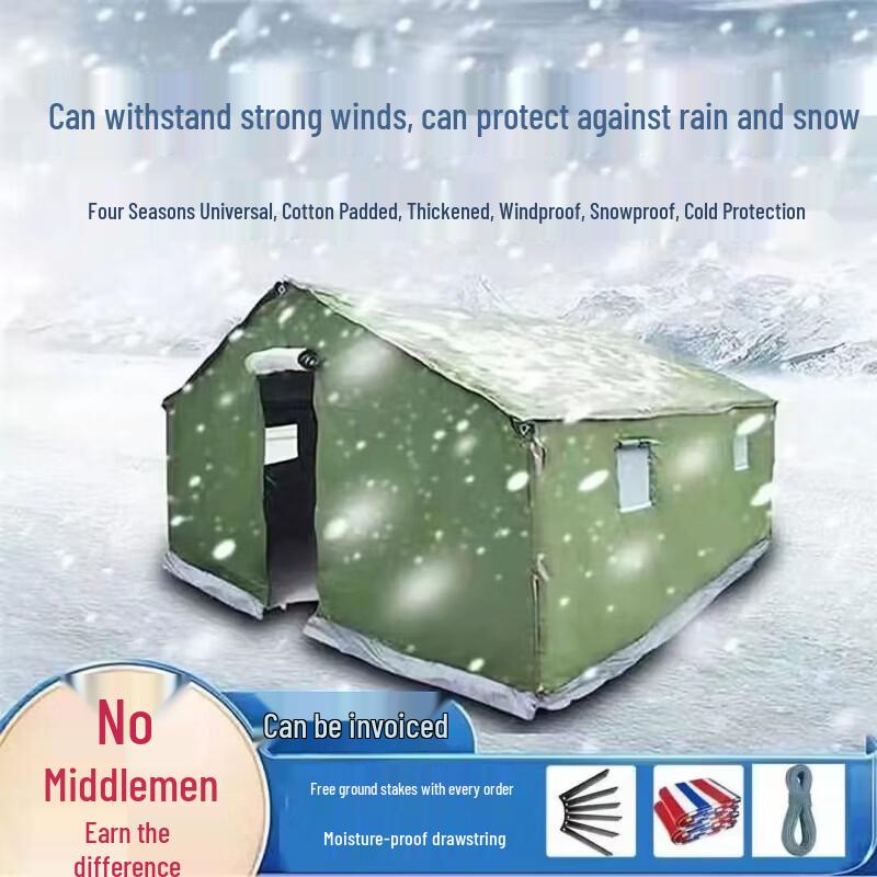 JINGGENG Heavy-Duty Winter Warm Canvas Tent