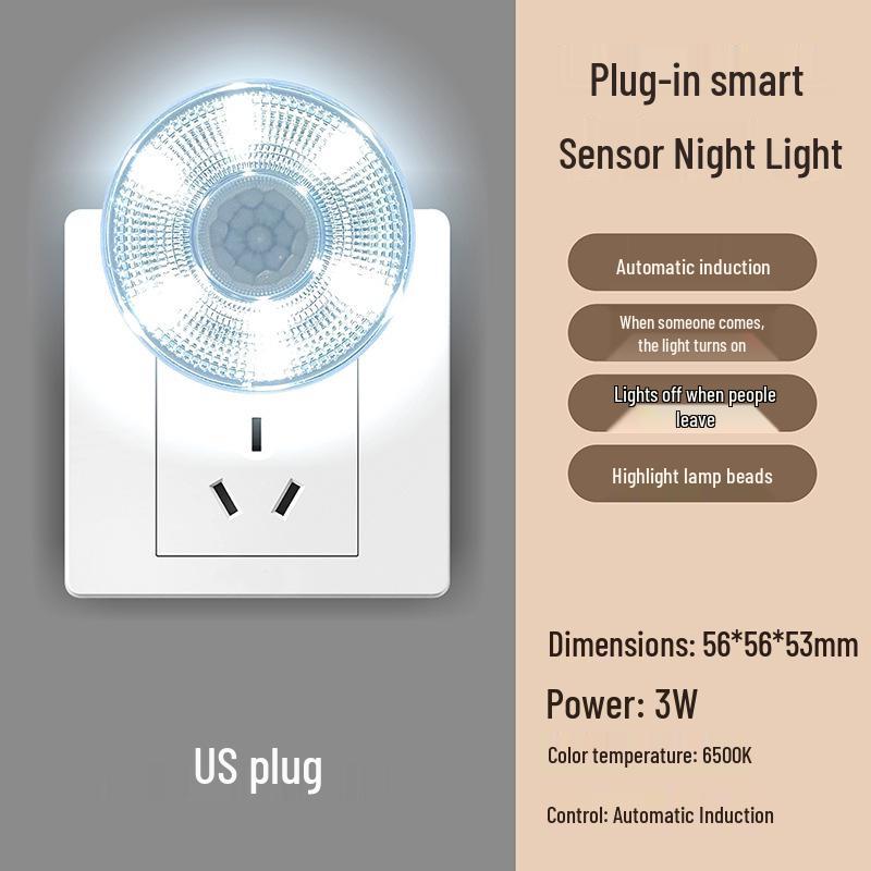 Smart Motion Sensor Night Light for Hallways and Elderly Care