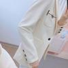 Ausverkauf Koreanischer Stil Schlankmachende Revers-Kurzanzugjacke für Frühling/Herbst