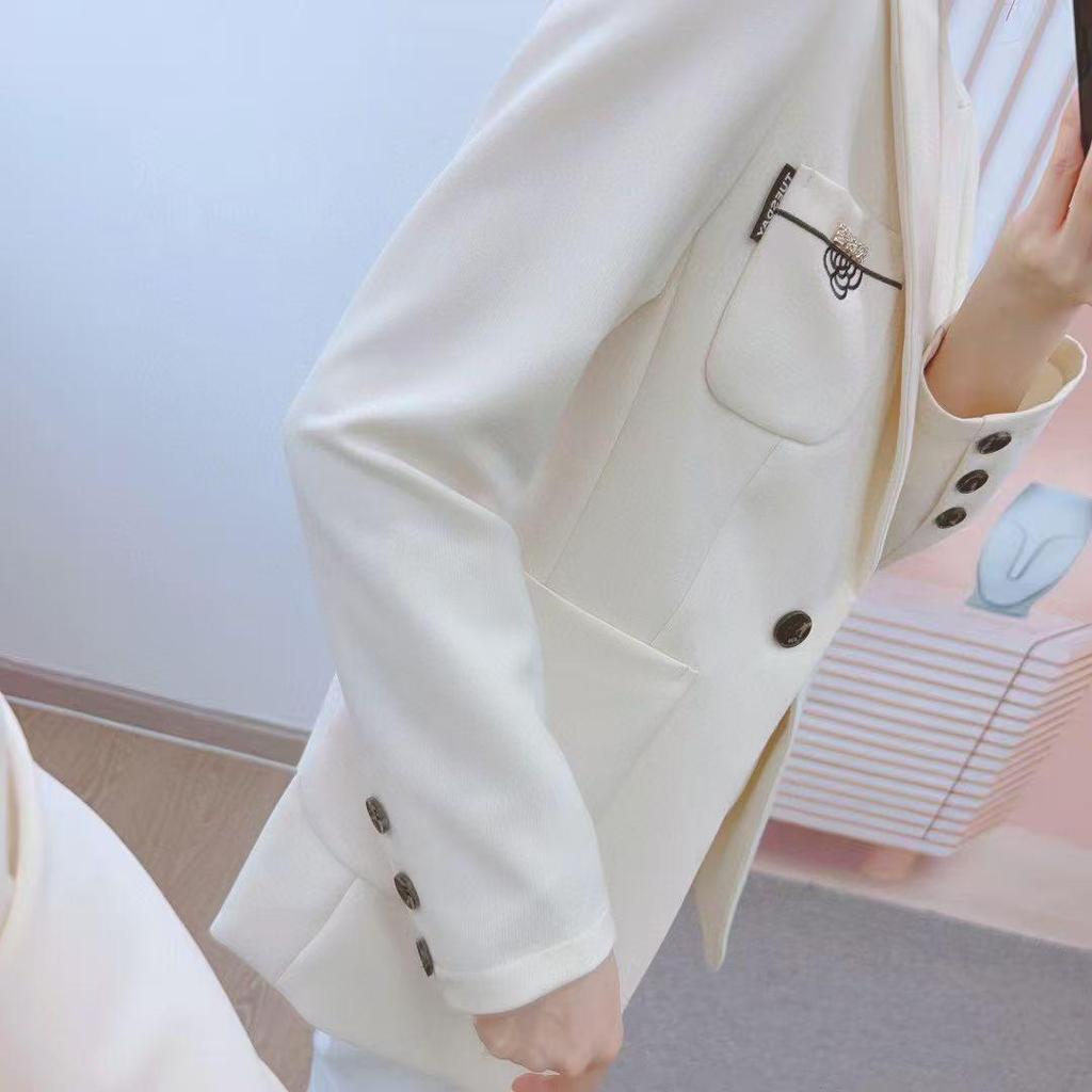 Ausverkauf Koreanischer Stil Schlankmachende Revers-Kurzanzugjacke für Frühling/Herbst