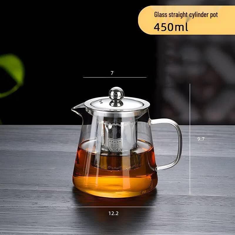 Qwei Heat-Resistant Glass Teapot with Tea Infuser