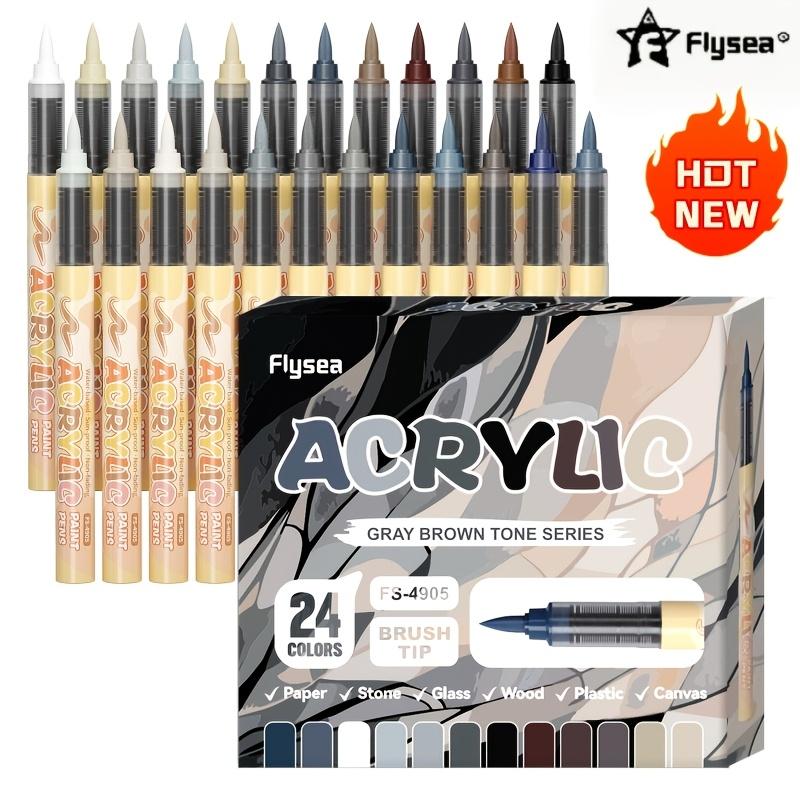 24-Color Marker Set, Suitable for Various Materials. It Offers Rich, Vibrant Colors, Making It an Ideal Choice