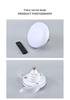 Screw-In Ceiling Fan with Light - Smart Invisible Chandelier for Living, Dining, and Bedroom