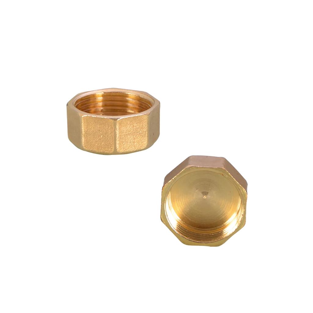 1~20pcs 1/8" 1/4" 3/8" 1/2" 1" BSP Female Thread Hex Brass End Cap Pipe Blind Plug Cover Fitting Coupler Connector Adapter