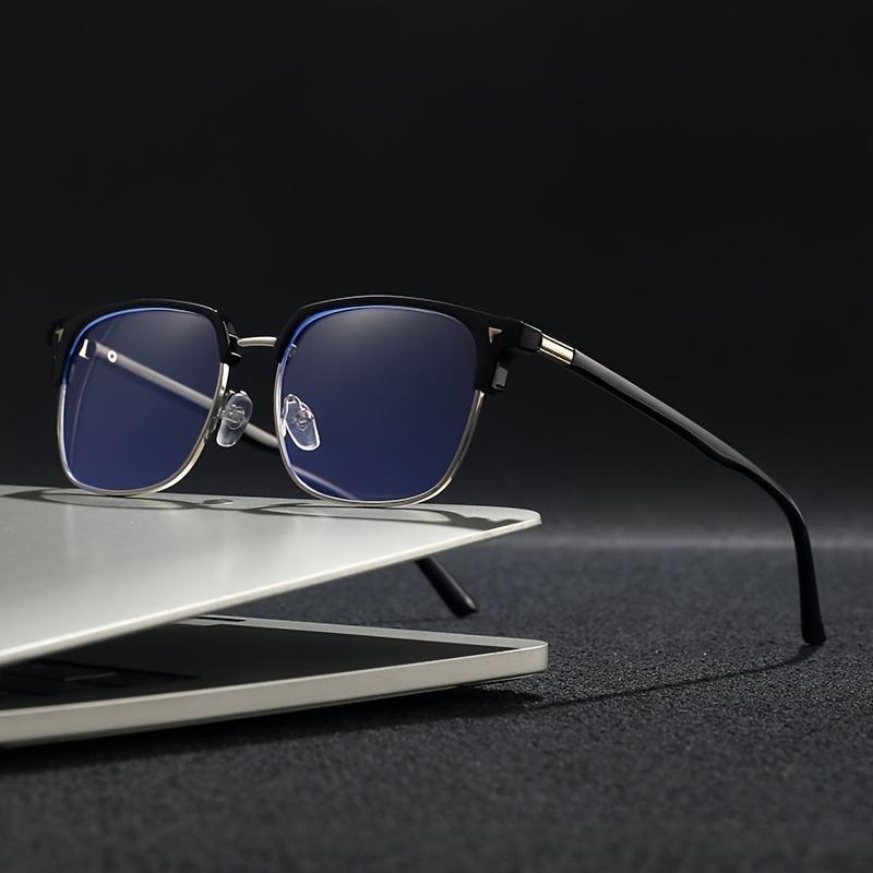 Stilvolle quadratische Herren- und Blaulichtfilter-Computerbrille