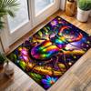 1PC Rainbow Rhinoceros Beetle flowers Print Carpet for Living Room Bedroom Sofa Home Decor Rus Non-slip Floor Mat Luxury Gift