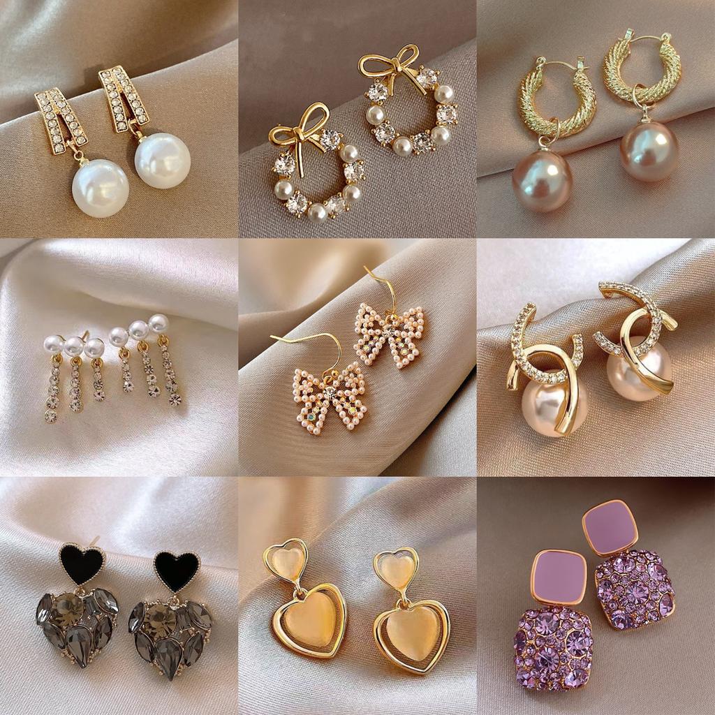 Pearl Earrings Fashion Temperament Elegant Celebrity Style Stud Earrings