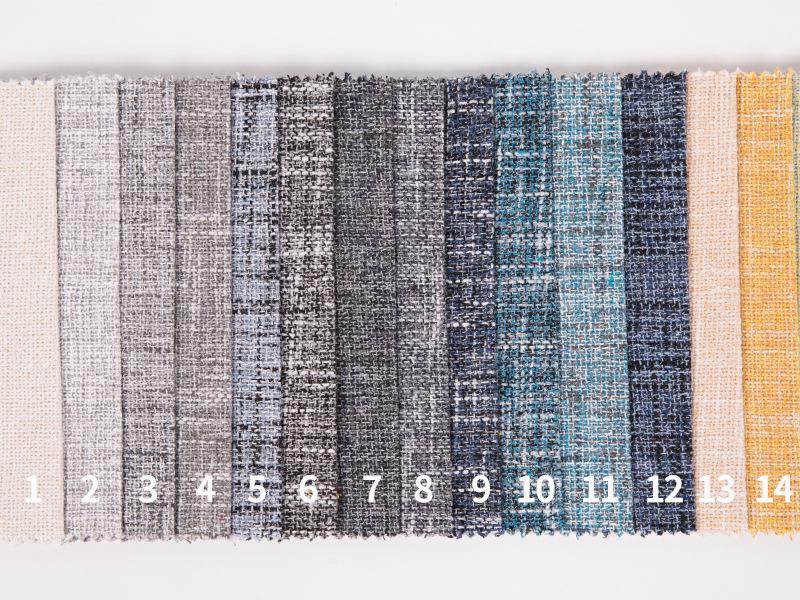 Polyester Cotton Yarn-Dyed Solid Color Linen-Like Fabric Sofa Towel & Tablecloth