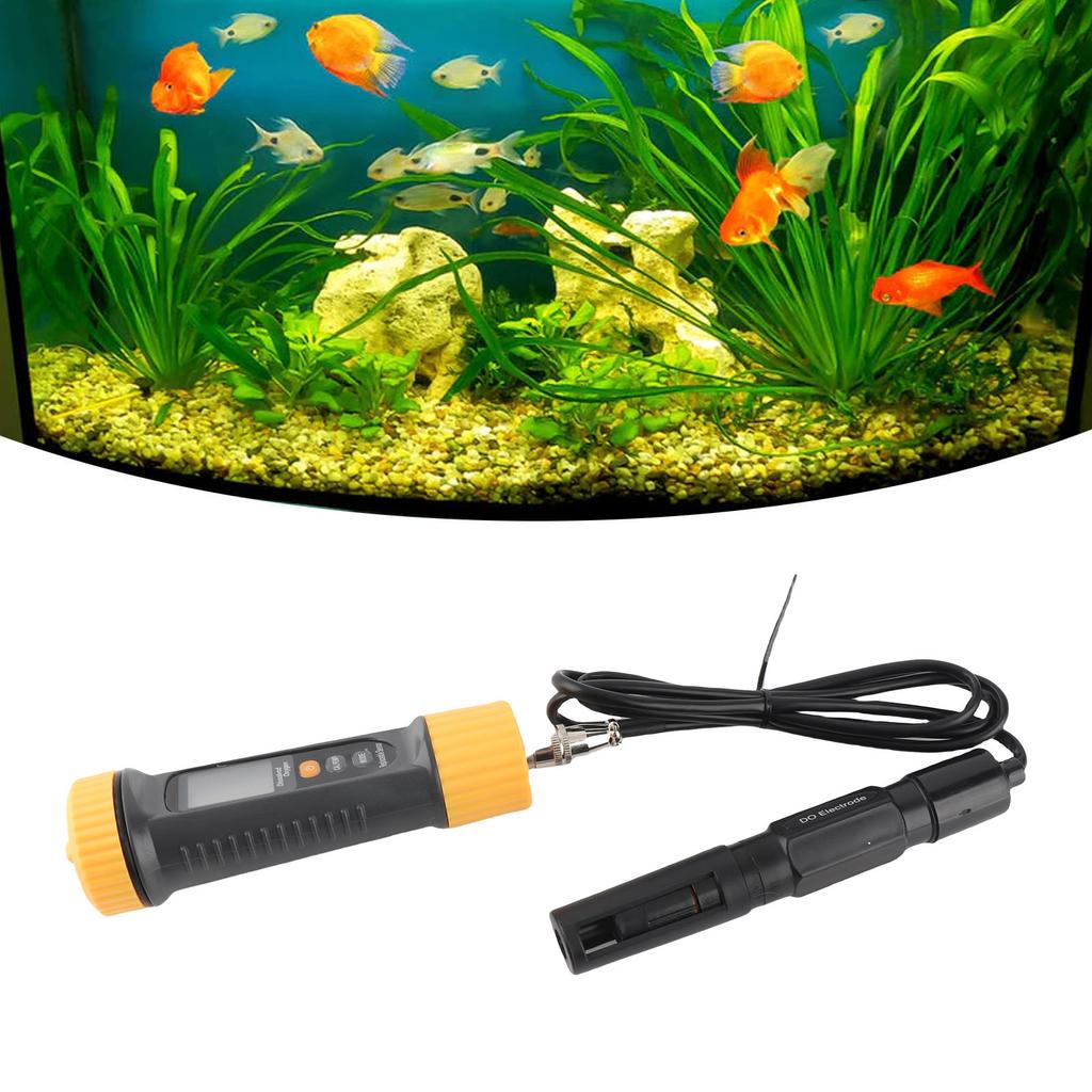 Digital Dissolved Oxygen Meter 2 Modes Backlit LCD Display   Portable DO Tester Dissolved Oxygen Test Kit for Pond Fish  