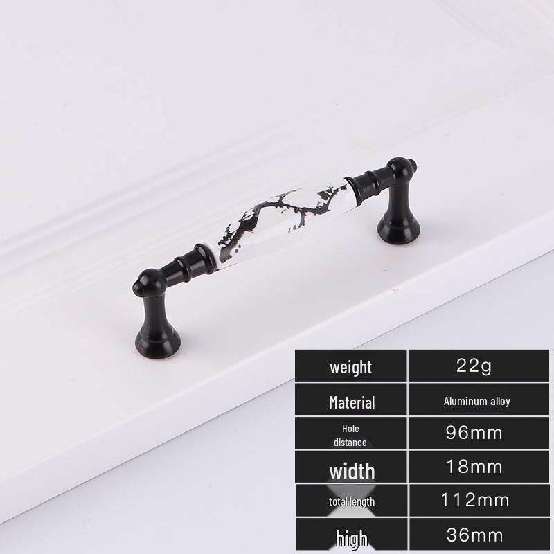 Fuji Black European Style Cabinet & Wardrobe Handle