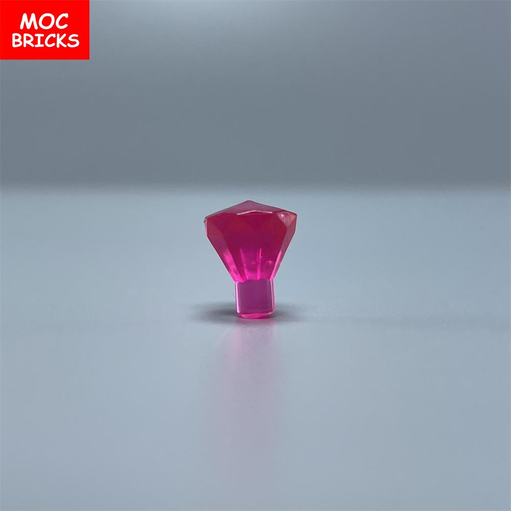 100pcs\lot MOC Bricks Rock 1x1 Jewel 24 Facet Treasure Diamond Gem 28556 30153 Building blocks DIY Toys For Children's Gifts