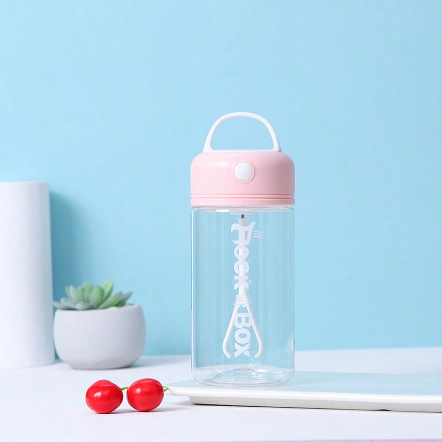 Self stirring coffee cup with lid, automatic stirring cup, fitness sports, protein powder milk powder stirring coffee cup розовый