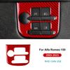 LHD RHD Real Soft Carbon Fiber For Alfa Romeo 159 2005-2017 2018 2019 2020 2021 2022 2023 Car Headlight Switch Frame Sticker