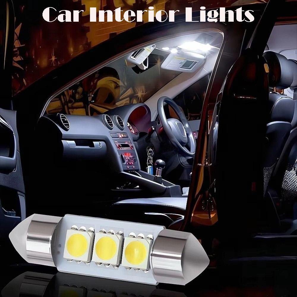 10 Pcs 31/36/39/41MM Festoon LED Bulbs 12V Reading Lighting Bulbs Car Dome Light  Reading Light