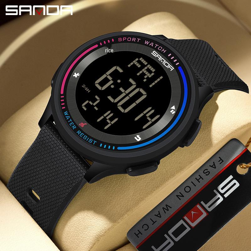 Sanda New Youth Luminous Waterproof Student Watch - Unisex Design for Middle Schoolers