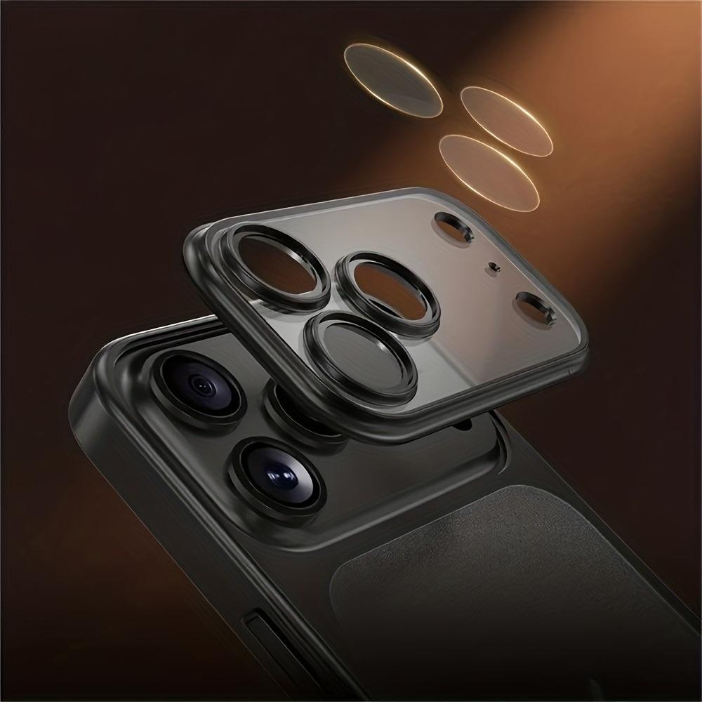 Luxury Plating Color PC Transparent Phone Case For iPhone 17 16 15 14 13 Pro Max Air Lens Protection Matte BackPlate Hard Cover