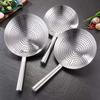 Cooking Made Easy with Stainless Steel Skimmer Spoon Mesh Design for Noodle Dumpling Straining Long Handle